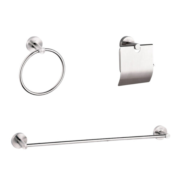 Imagen de Set de accesorios de baño QM RIA 3 piezas by Quality Metal